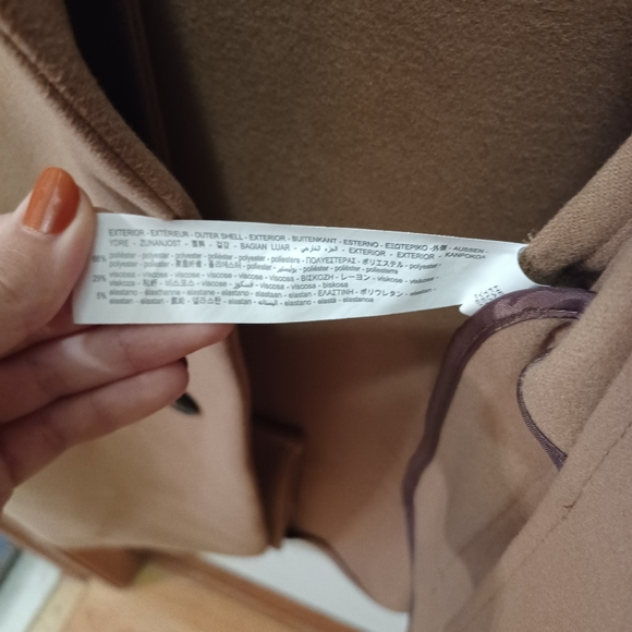 SOLD on Vinted 🆕️ NWT Zara Camel 4 Way Stretch Relaxed Fit Coat - Picture 15 of 16